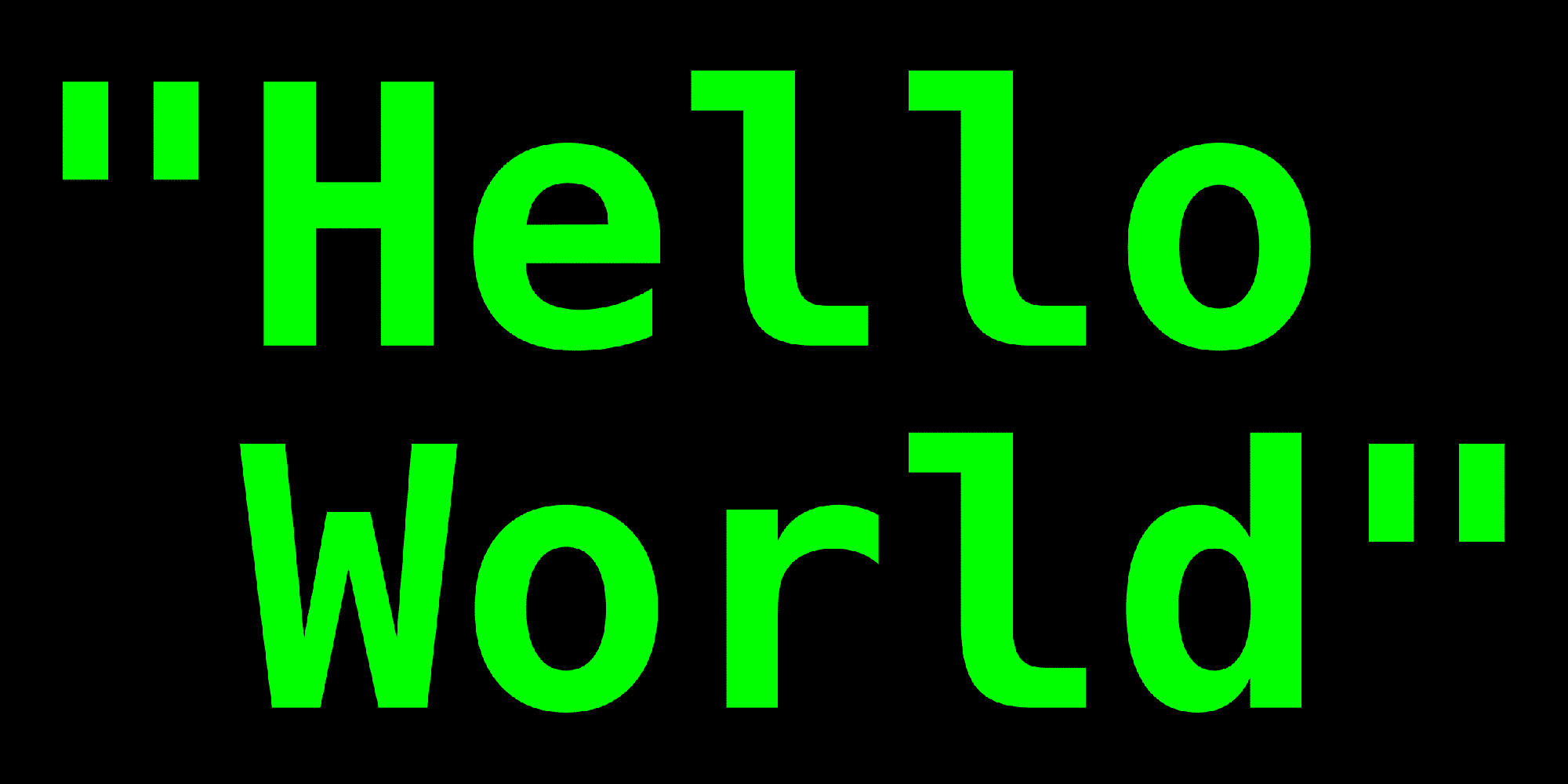 Hello World Image